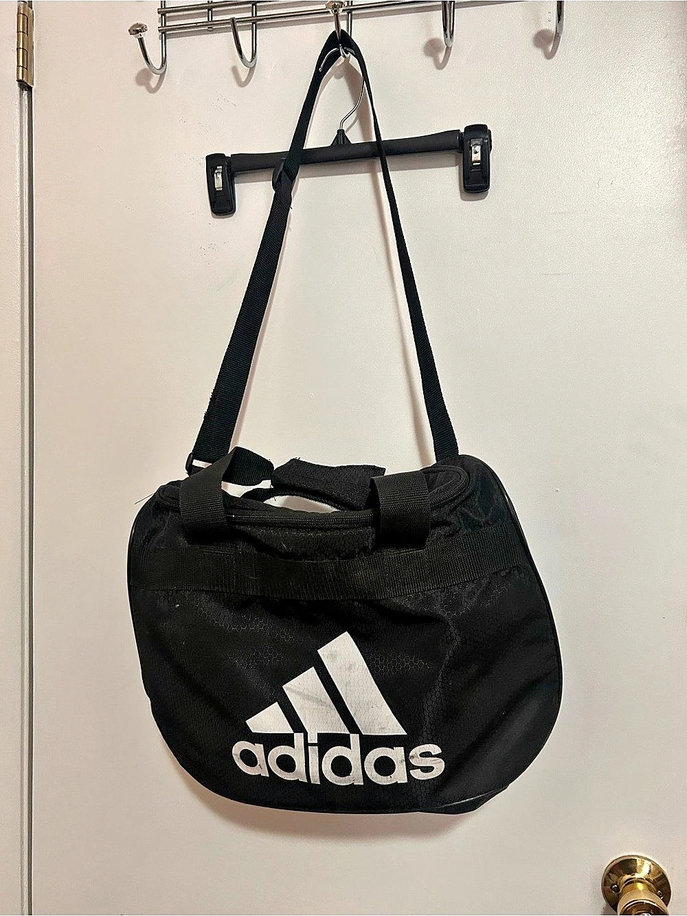 adidas Black & White Duffle Bag